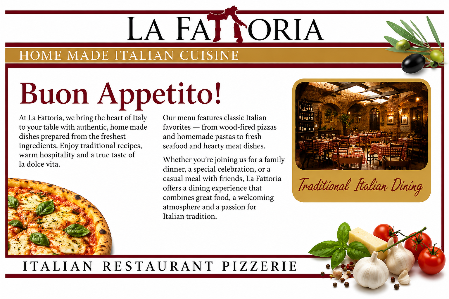 La Fattoria Italian Restaurant Chester
